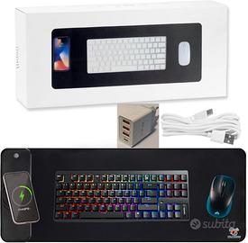 Tappeto Mouse XXL Wireless +Caricatore USB OMAGGIO