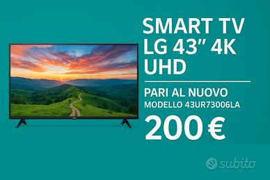 Smart TV LG 43” 4K UHD 2023 – Pari al Nuovo –