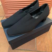 Scarpe in tessuto elasticizzato con tacco tg 35