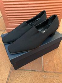 Scarpe in tessuto elasticizzato con tacco tg 35