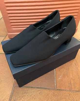 Scarpe in tessuto elasticizzato con tacco tg 35