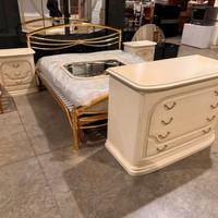 Gruppo letto ottone/avorio