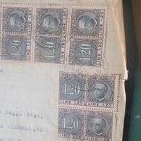 Francobolli , Marche da bollo, lira di carta