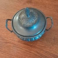 porta biscotti in peltro