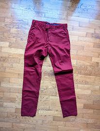 Pantaloni Pal Zileri Lab bordeaux/rosso Taglia 48