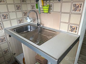 Lavello cucina + top + miscelatore