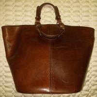 BORSA TOTE-VERO CUOIO-MARCA VISCONTI-MARRONE-NUOVA