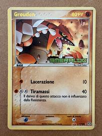 Carta Pokémon Groudon 5/106 Smeraldo 2006 Stamped