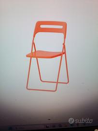 sedie Ikea pieghevoli arancioni