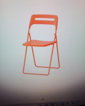 sedie Ikea pieghevoli arancioni