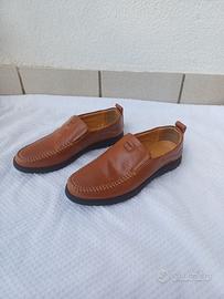 Mocassini uomo in pelle marroni nuovi