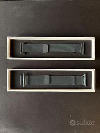 Coppia cinturini in maglia milanese per iWatch