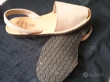 MINORCHINE ORIGINALI IN PELLE E CUOIO SANDALLI