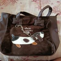 BORSA DONNA Colore marrone/ marrone scamosciato