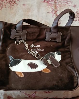 BORSA DONNA Colore marrone/ marrone scamosciato