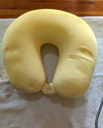 Cuscino da viaggio per il collo,giallo,mai usato
