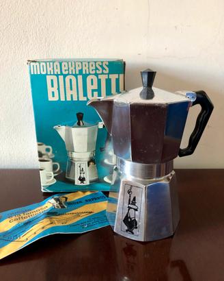 Moka Express Bialetti 6 tazze nuova  vintage 1975