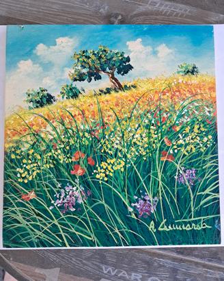 Antonino Cammarata 20x20 Olio Su Tavola