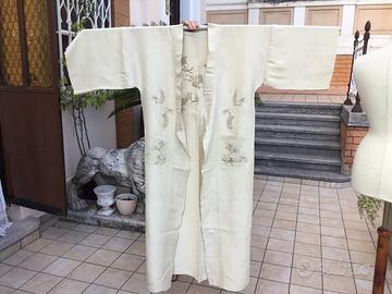 Kimono in seta grezza primi anni del 900