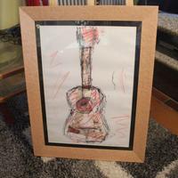 Giuseppe Chiari collage a tecnica mista su carta