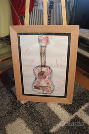 Giuseppe Chiari collage a tecnica mista su carta