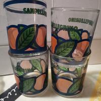 bicchieri vintage san pellegrino 