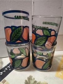 bicchieri vintage san pellegrino 