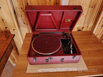 grammofono giradischi vintage la voce del padrone 