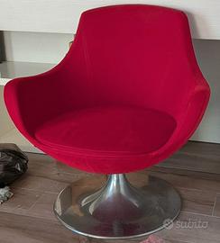 Poltrona girevole stile anni 60