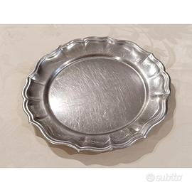 Vassoietto rotondo inox vintage 