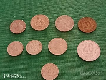 8 Monete diverse paesi 