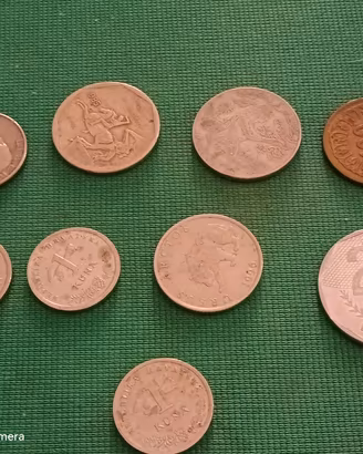 8 Monete diverse paesi 