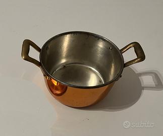 mini casseruola in rame Ruffoni due manici 14 cm
