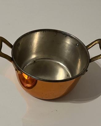 mini casseruola in rame Ruffoni due manici 14 cm