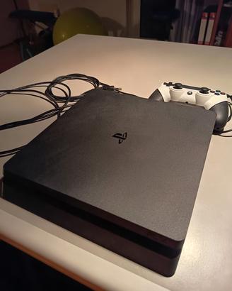 PS4 slim 1Tb con 1 joystick e cavi 
