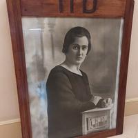 Quadro portafoto con ritratto d'epoca primi 900