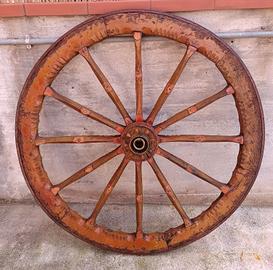 Antica ruota di carretto siciliano 