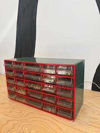 Cassettiera vintage minuteria metallica