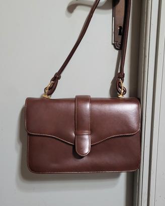 Elegante borsa vintage marrone