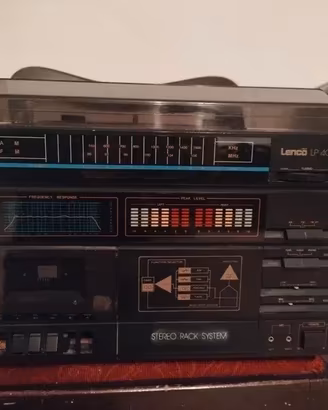 Giradischi cassa radio Lenco LP 400 Anni 70