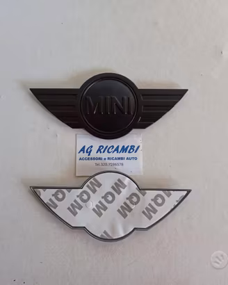 Coppia stemma Mini nero anteriore posteriore