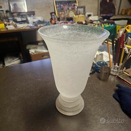 vaso vetro satinato