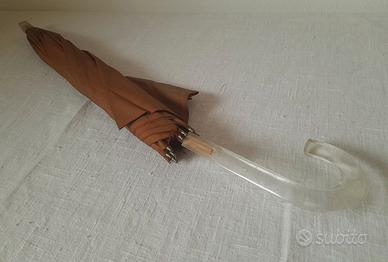 Ombrello anni '60 con manico trasparente