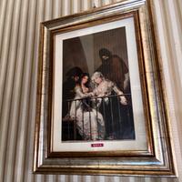 Quadro classico con cornice in legno