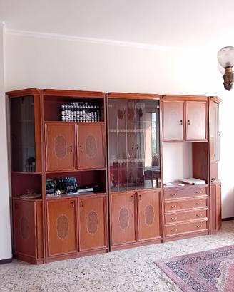 MOBILE SOGGIORNO VETRINETTA LIBRERIA VINTAGE