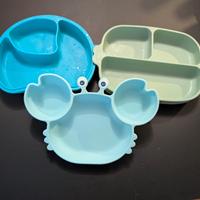Piatti per pappa in silicone con forme buffe