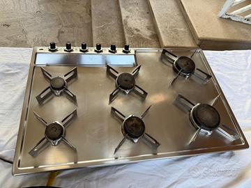 piano cottura a gas da incasso Alpex- Inox