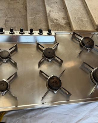 piano cottura a gas da incasso Alpex- Inox