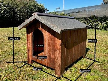 Casetta cuccia in legno per cani tg. media