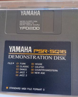 Yamaha YFD2DD Micro Floppy Disk demonstration disk